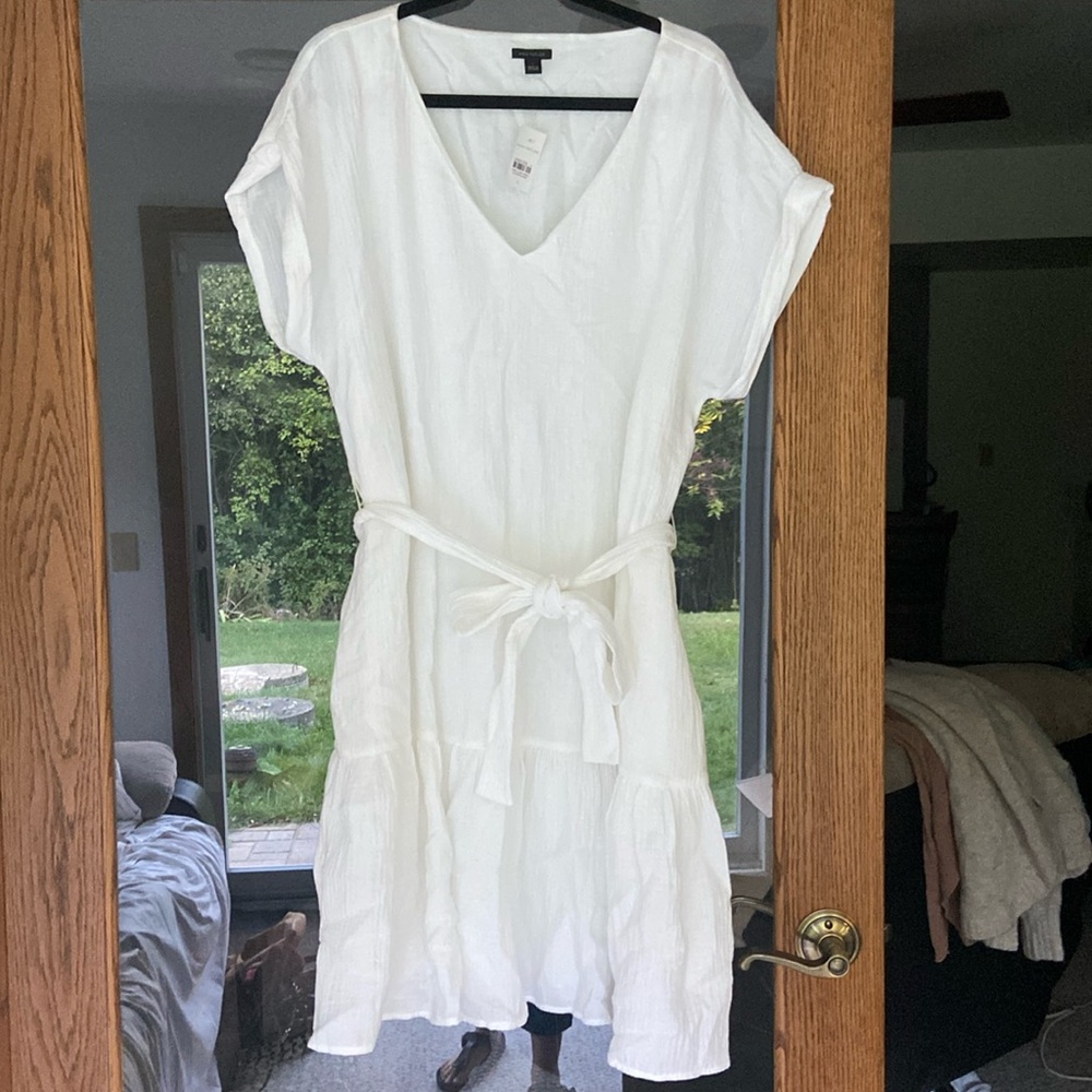 New With Tags! Ann Taylor Dress Sz L 100% Cotton